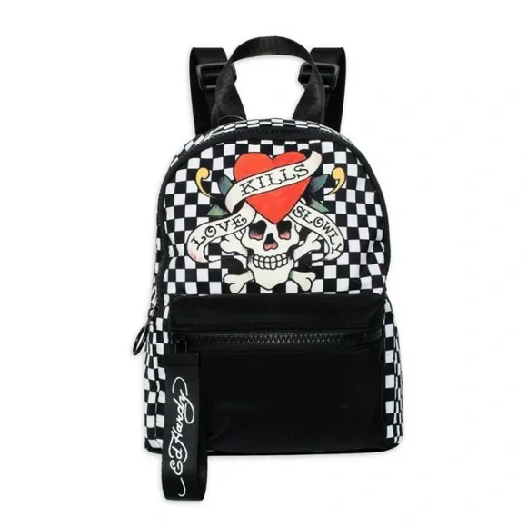 Ed Hardy | Bags | Nwt Ed Hardy Unisex Nylon Skull Checkers  display picture 3